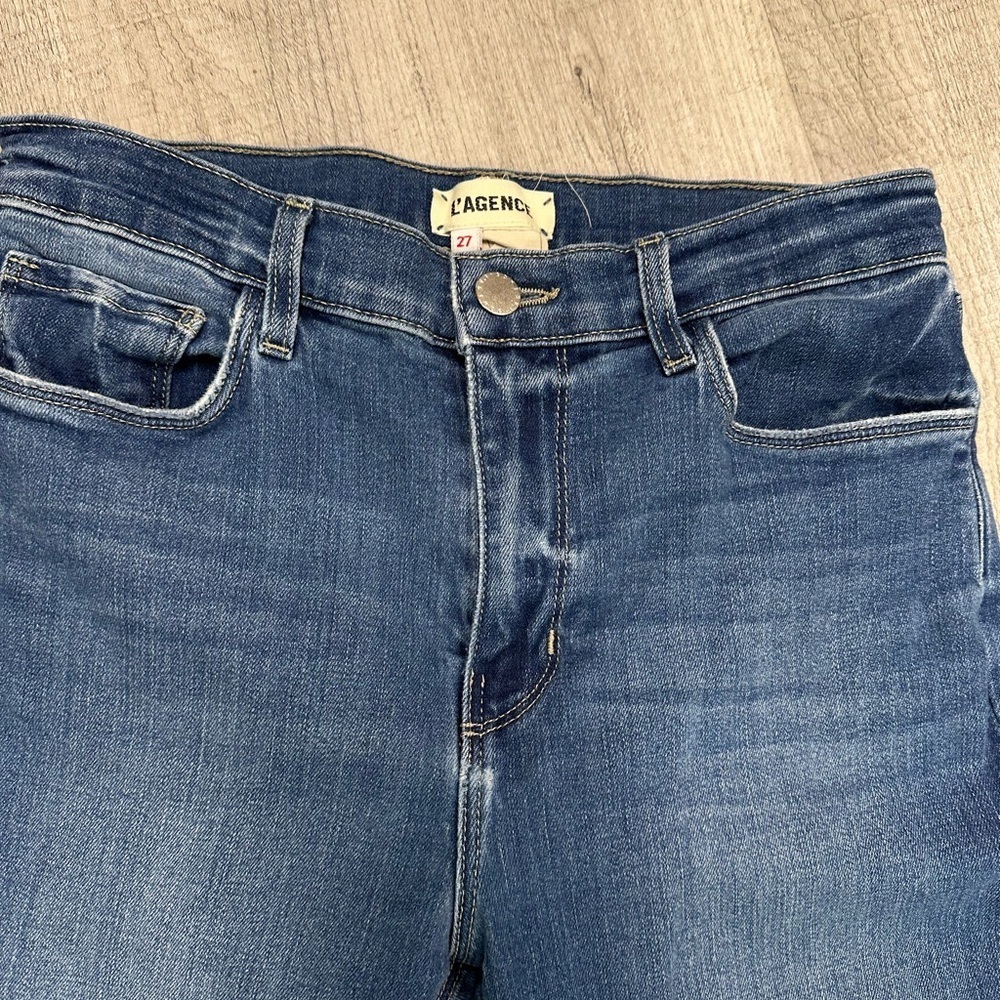 L’AGENCE High Rise Cropped Jeans Size 27 - Picture 10 of 11